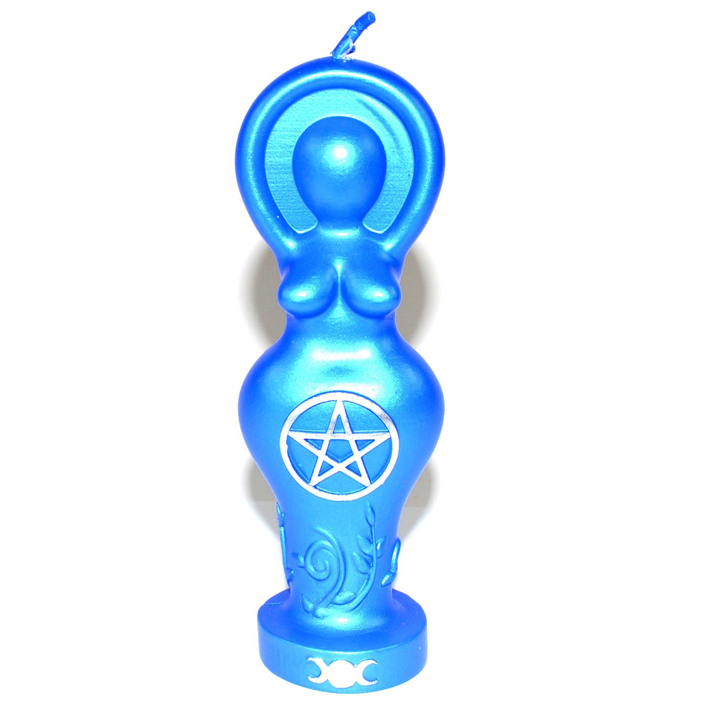 5 1/2" Blue Goddess candle (image for) 5 1/2" Blue Goddess candle