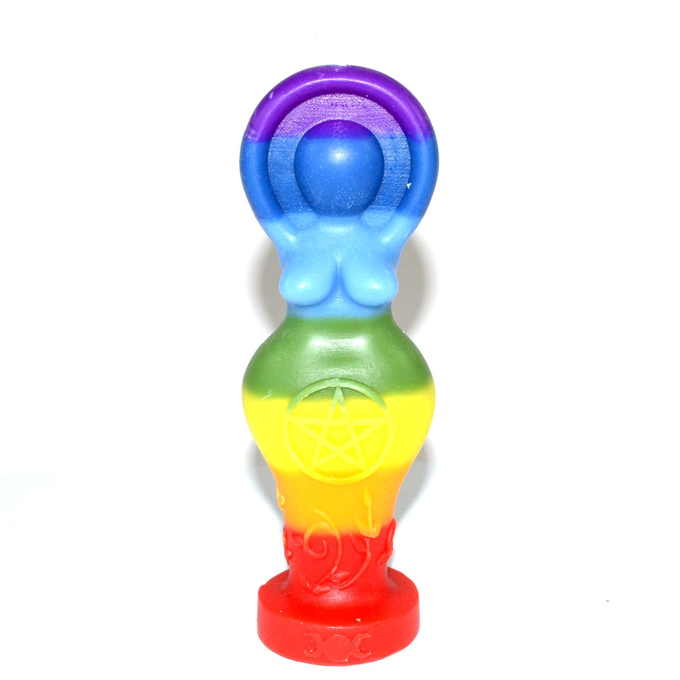 5 1/2" Chakra Goddess candle (image for) 5 1/2" Chakra Goddess candle